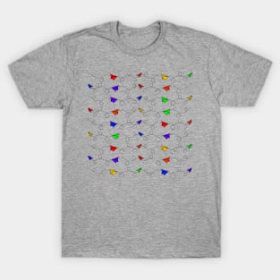 Rainbow Paper Planes T-Shirt